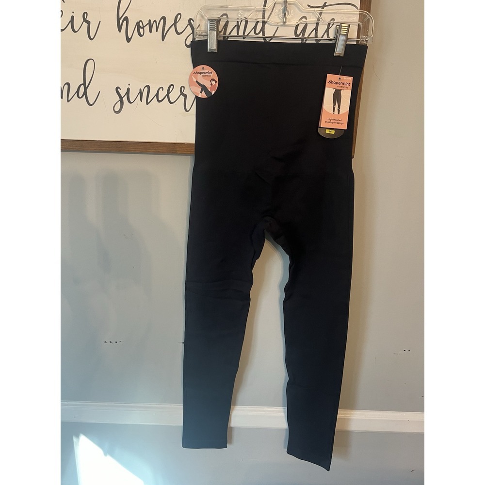 Shapermint Essentials NWT Leggings Size Medium Black High Waisted Shaping